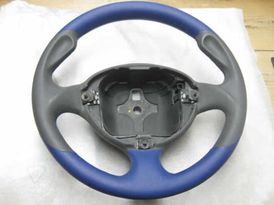 5909037 Lederen stuurwiel met blauwe stiksels Fiat Punto 2e serie (188)