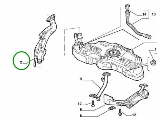 51744965 Vulslang Fiat Punto 1.3 1.9JTD