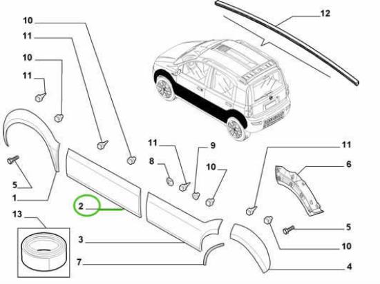 735405878 Sierlijst voordeur links