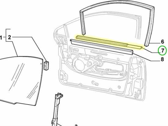 46510655 Raamlijst voordeur links