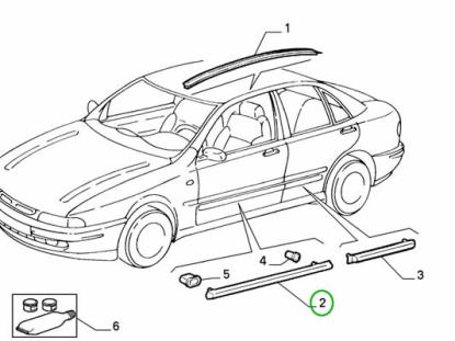 711867099 Stootstrip voordeur links en rechts