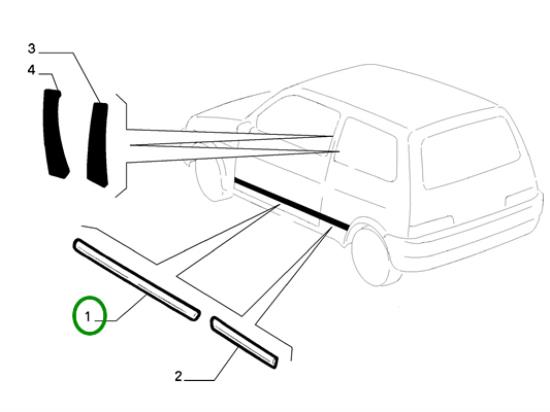716911080 Stootstrip voordeur links