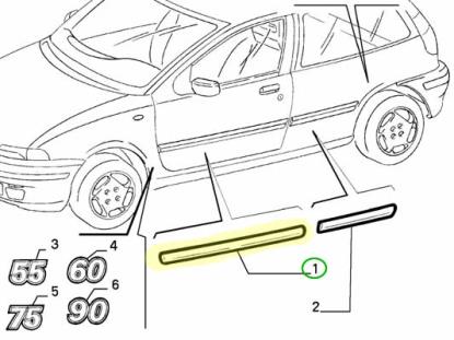 717399080 Stootstrip voordeur links