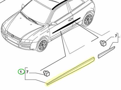 735314525 Stootstrip voordeur links