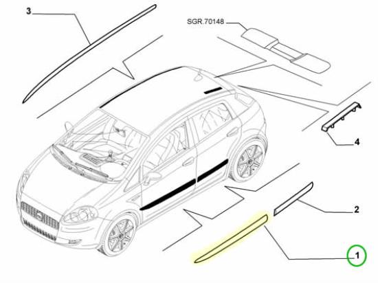 735410812 Stootstrip voordeur links