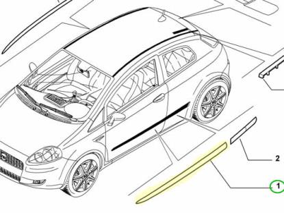 735410814 Stootstrip voordeur rechts