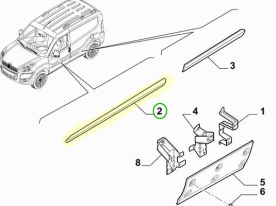 735497895 Stootstrip voordeur links