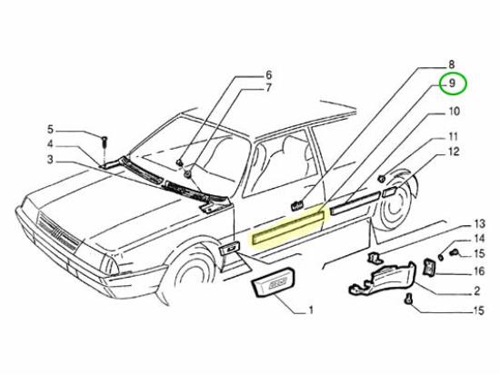 82447741 Sierlijst voordeur links