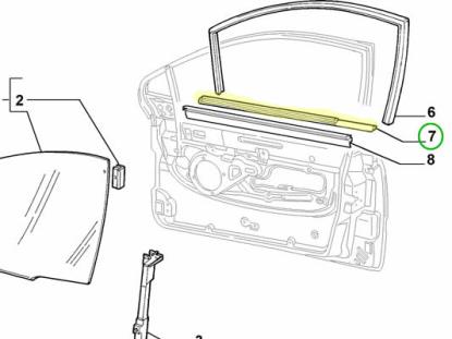 51758060 Raamlijst voordeur links
