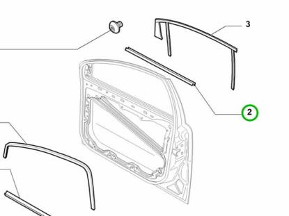 51806676 Raamlijst voordeur rechts
