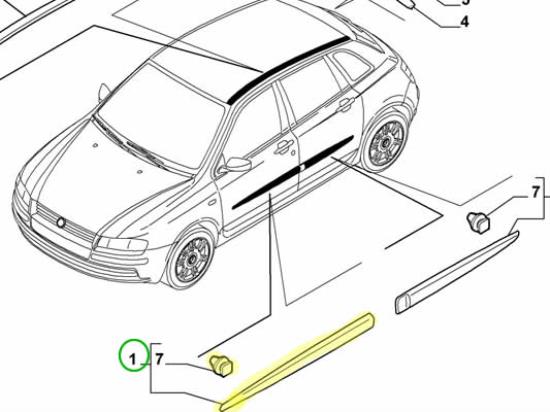 735321696 Stootstrip voordeur rechts