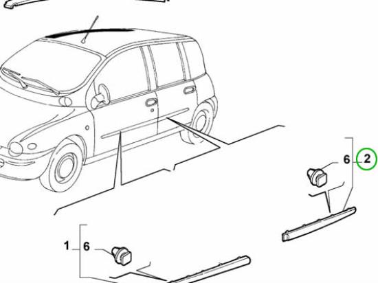 735390656 Stootstrip achterdeur rechts