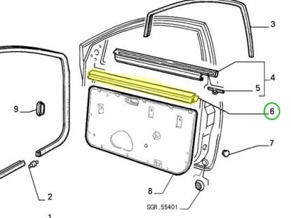 7626137 Raamlijst profiel voordeur