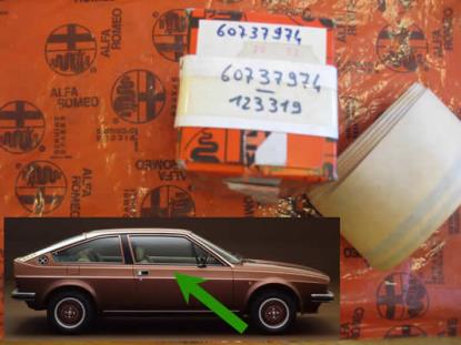 123319 Sticker deur rechts goudkleurig Alfa Romeo Sud Sprint Plus