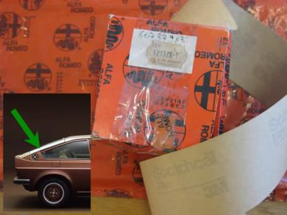 123328 Sticker dak rechtsachter goudkleurig Alfa Romeo Sud Sprint Plus