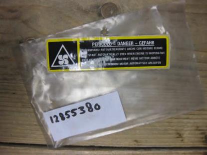 12855380 Waarschuwingssticker gevaar