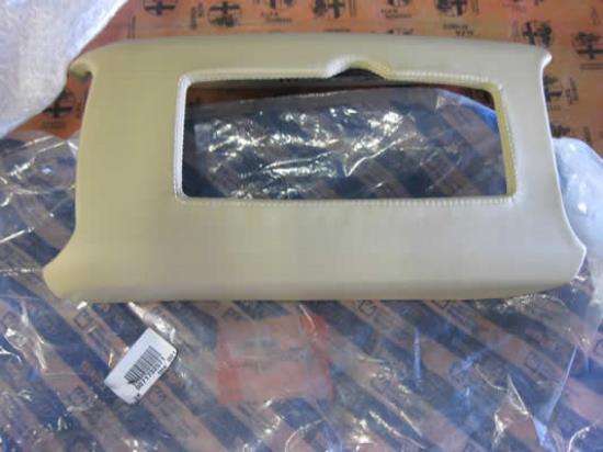 71732571 Armsteun beige leer met uitsparing voor telefoon