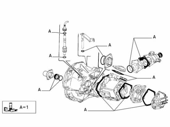 5882086 Pakkingset versnellingsbak