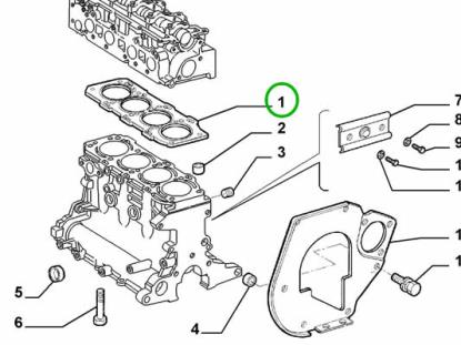 60814599 Koppakking 1.9 JTD Sp 1.60mm