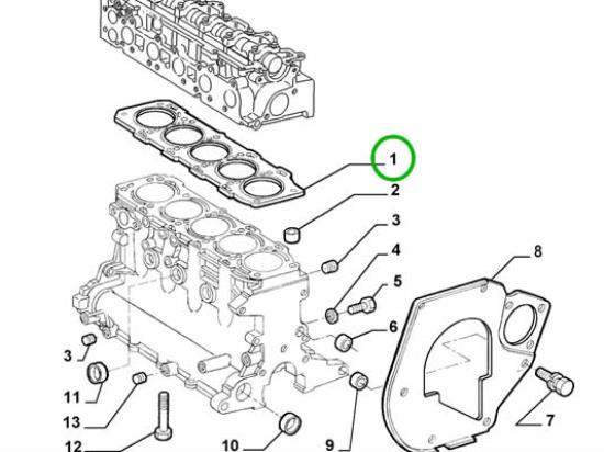 60814966 Koppakking 2.4 JTD Sp 1.60mm