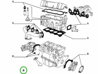 71736793 Pakkingset onderblok 1.1 en 1.2