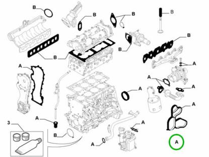 71736913 Pakkingset motor 1.3