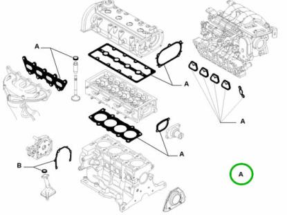 71747638 Koppakkingset 1.4 16v