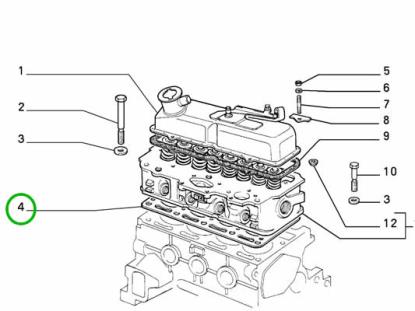 7631023 Koppakking 750 en 900 Sp 1.00mm