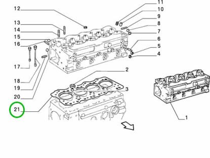 99461499 Koppakking 2.5 TD Sp 1.35mm