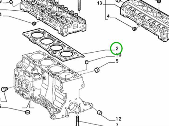 46767211 Koppakking 1.6 16v