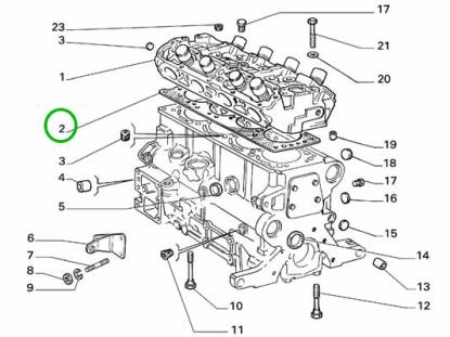 5891308 Koppakking 1.6 1.8 en 2.0i.e. en Turbo