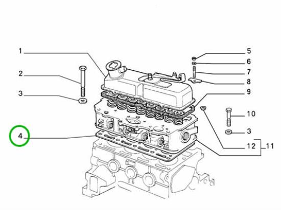 5891780 Koppakking 750 en 900 Sp 1.00mm
