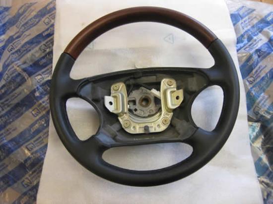 5909542 Stuurwiel met leer en hout