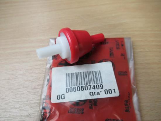 60807409 Klep aanvoer naar de brandstoftank