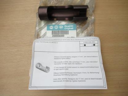 2000036000 Dopsleutel 17 mm voor monteren en domonteren van injectorleidingen