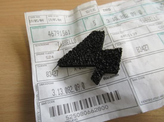 46791561 Rubber spiegel rechterzijde