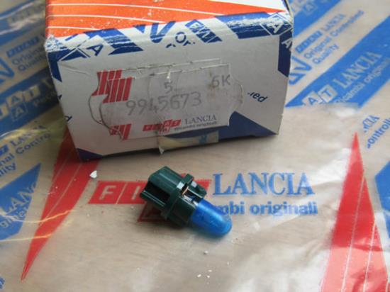 9945673 Lamp 2W blauw met groene houder