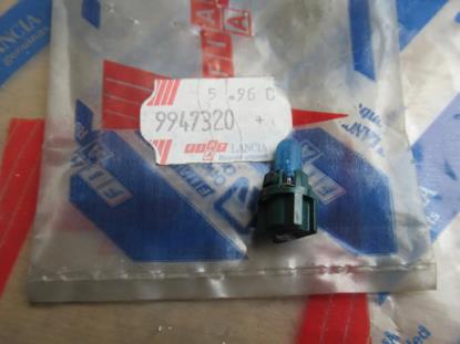 9947320 Lamp 2W blauw met groene houder