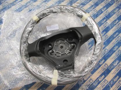 51855877 Stuurwiel leder met zwart stiksel