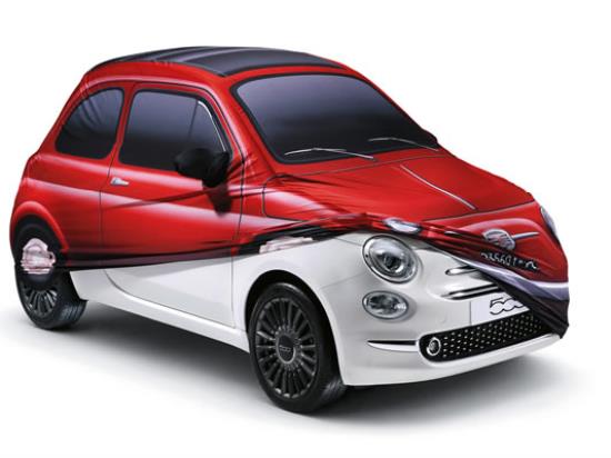 50901740 Auto afdekhoes in witte tas