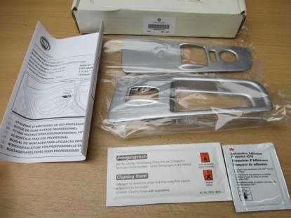 50902161 Deurschakelaarpaneel aluminium set voor portiers voorzijde