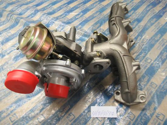 46767677 Turbo compleet met spruitstuk en aansluitstuk 2.4JTD