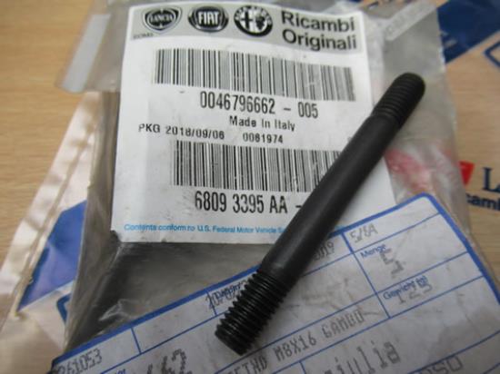 46796662 Tapeind voor brandstofinjectie M8x16-57