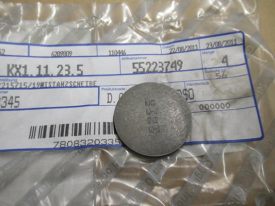 55223749 Klepstelplaatje SP 2.350-2.375