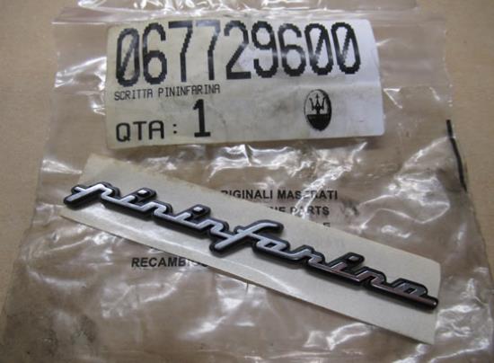67729600 Embleem Pininfarina