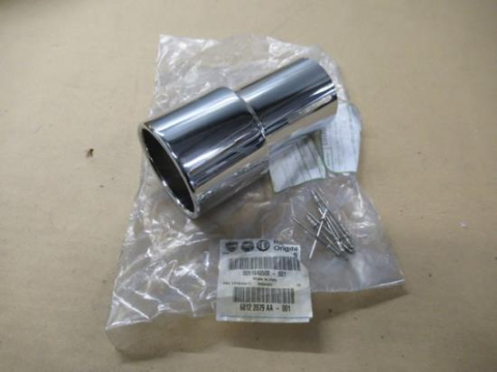 51840508 Ronde achterdemper uitlaat sierstuk