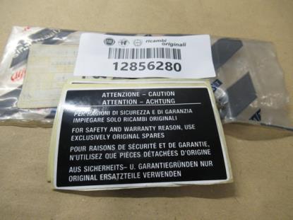 12856280 Waarschuwings sticker