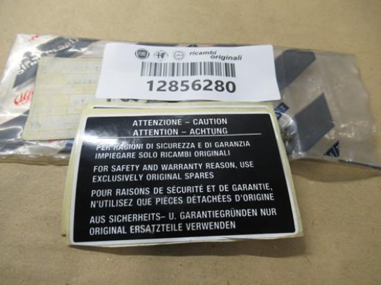 12856280 Waarschuwings sticker