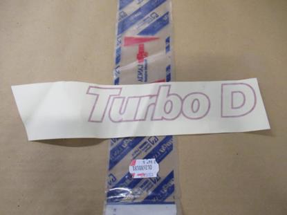 181089210 Sticker Turbo D rechterzijde
